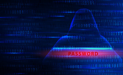 Hacker Data Security Technology vector image