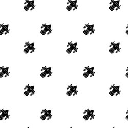 pattern background with space shuttle vector image