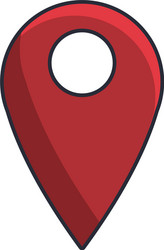 pin location symbol vector