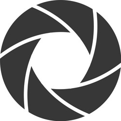 Shutter Icon - Camera Element vector image
