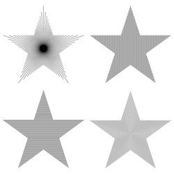 Star Pattern Set - Repeating Elements vector image
