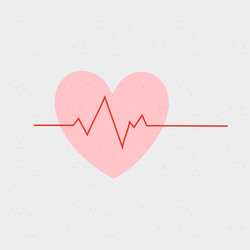 Cardiogram icon vector