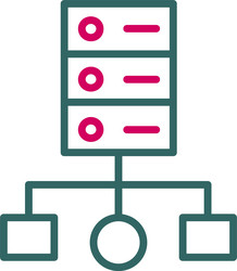 cluster computing icon design vector image