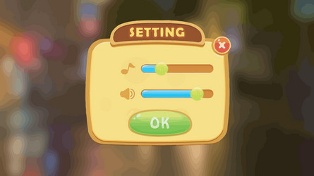 complete set of level button game ui pop-up icon vector image