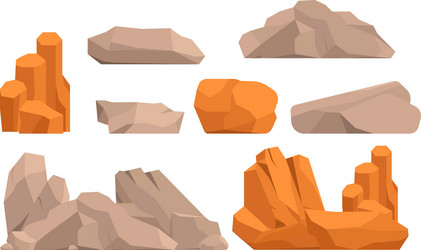 rocks and stones vector