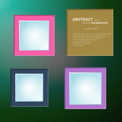 abstract background of color boxes template vector image