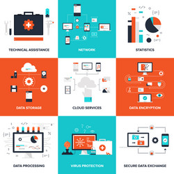 Technology & Data Concepts vector image