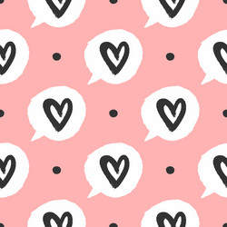 repeating round dots and bubbles speech vector image