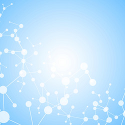 structure molecule and communication dna atom vector image