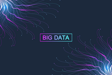 big data complex graphic abstract background vector image