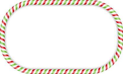 candy cane frame vector