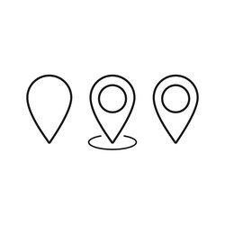 map pointer icon gps location symbol flat design vector