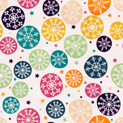Colorful Snowflake Pattern vector image