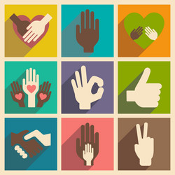 flat with shadow concept and mobile application vector image