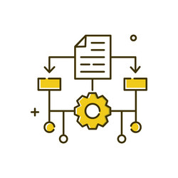 machine learning ml icon design vector image