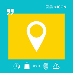 map pointer icon vector