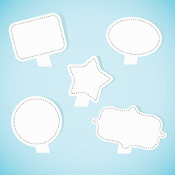 set of paper banners vector