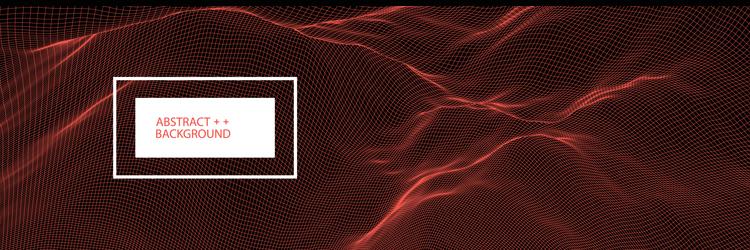 abstract background with waves 3d surface vector image