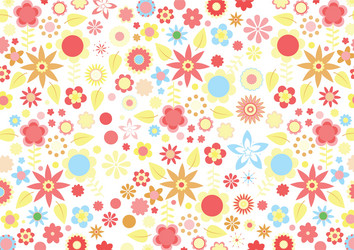 Funky flowers vector