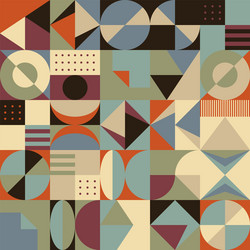 geometrical shapes artwork abstract pattern vector image