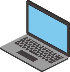 Laptop computer icon image vector