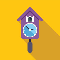 cuckoo clock striking icon showing time passing vector image