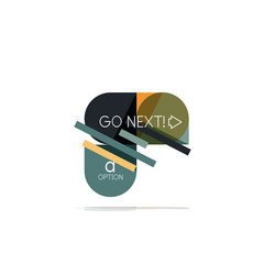 minimal flat clean abstract option step vector image