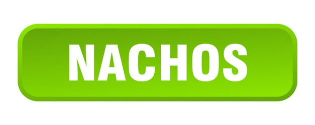 nachos button square 3d push vector image