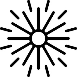 spark soar linear style icon design vector image