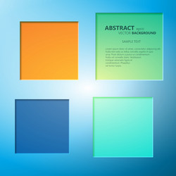 abstract background of color boxes template vector image