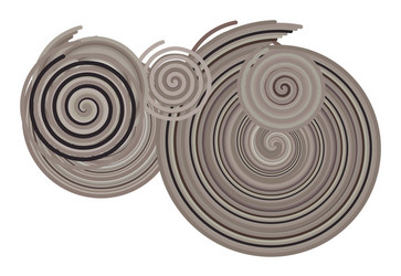 abstract twirl circle lines geometric pattern vector image
