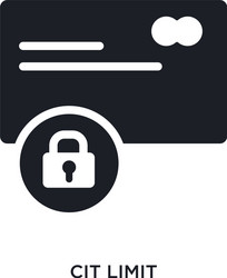 cit limit isolated icon simple element from vector image