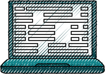 programming system codes vector image