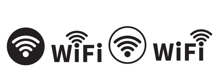 WiFi Icon Set - Connection Signals vector image