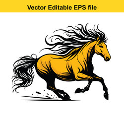 ai-generated majestic horse in motion a striking Vector Image