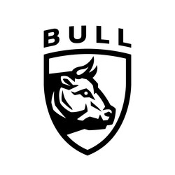 bull head sports logo Vector Image