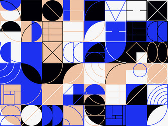 linear shapes design geometric abstract pattern vector image