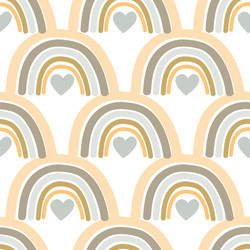 rainbow background seamless pattern with colorful vector image