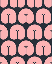 Seamless Bottom Pattern - Abstract Buttocks vector image