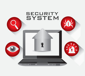 security system design vector image