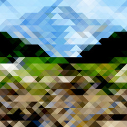 Geometric Triangle Pattern vector image