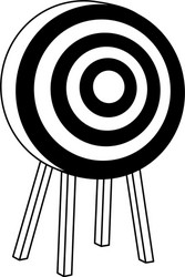 target icon flat design vector image