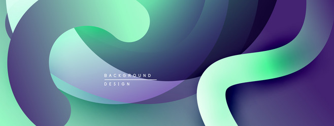 abstract fluid shapes overlap creating dynamic vector image