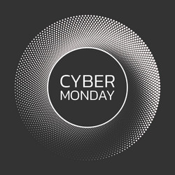 Cyber monday sale background banner template vector