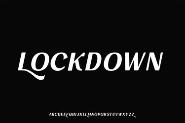 display alphabet font design suitable vector image