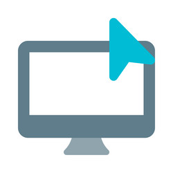 on-screen pointer controlled by desktop input vector image
