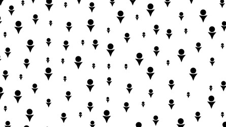 abstract geometric repeat pattern on white vector image