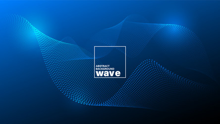 Abstract Glowing Wave Background vector image