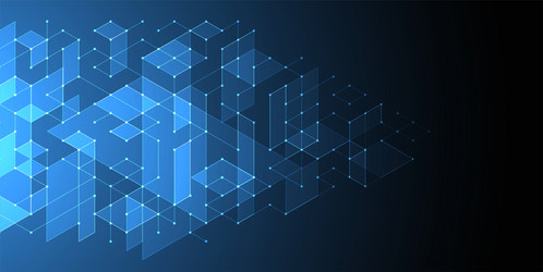 digital technology and engineering isometric vector image
