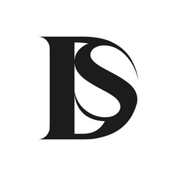 Initial letter ds logo or sd design Royalty Free Vector